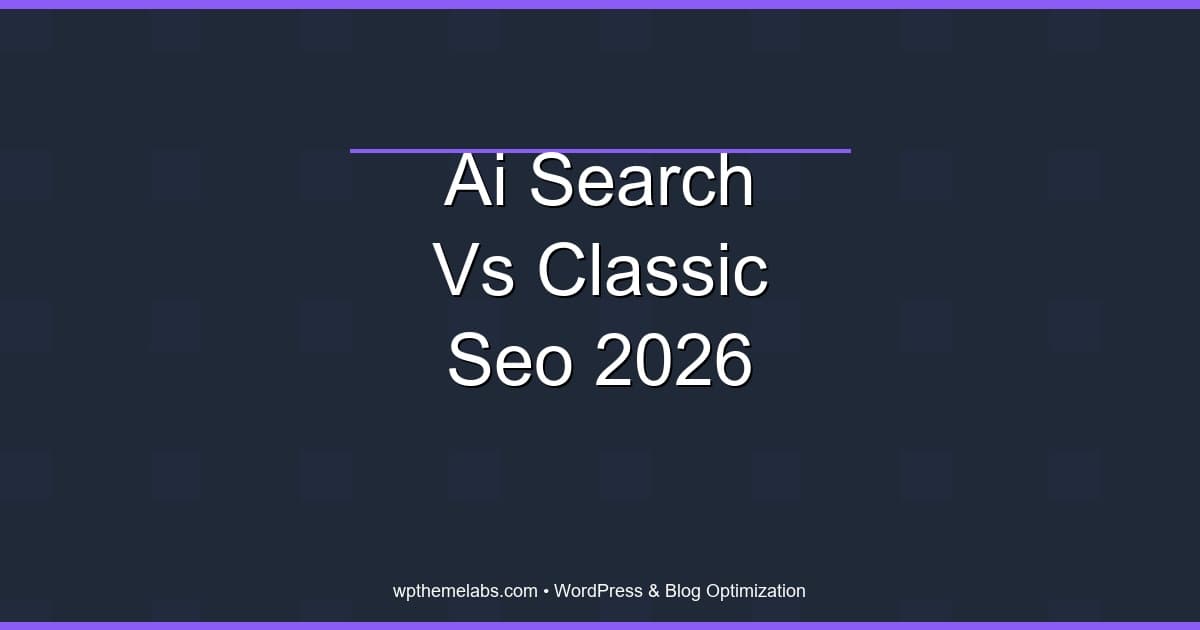AI Search vs Classic SEO: What Still Matters in 2026